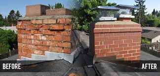 Brick chimney restoration