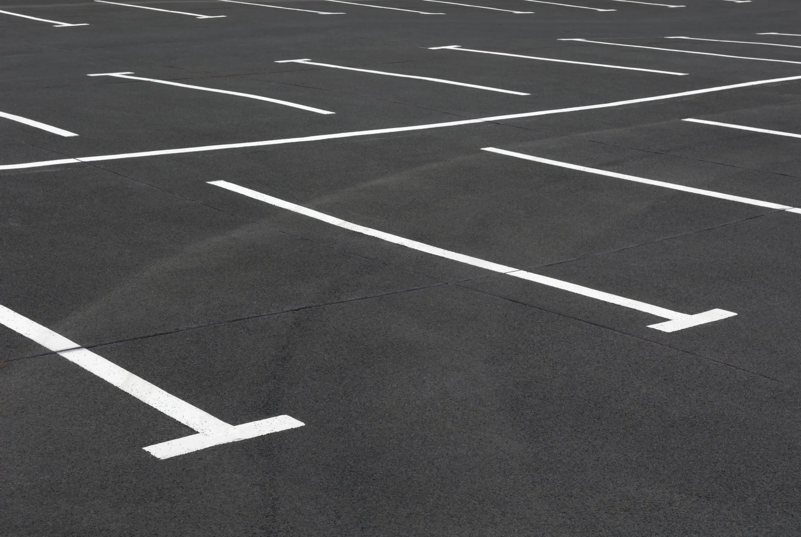 Parking Lot with Line Painting